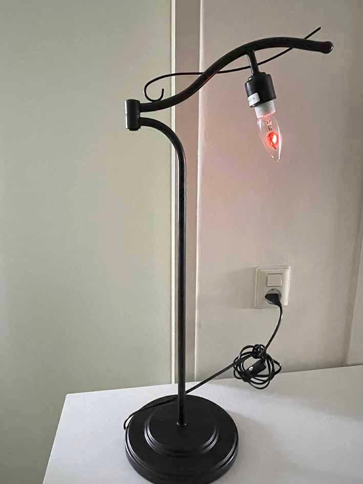 Philips myLiving Elmore Tafellamp - Bruin roestkleurige, Ophalen of Verzenden, Zo goed als nieuw, Metaal, 50 tot 75 cm