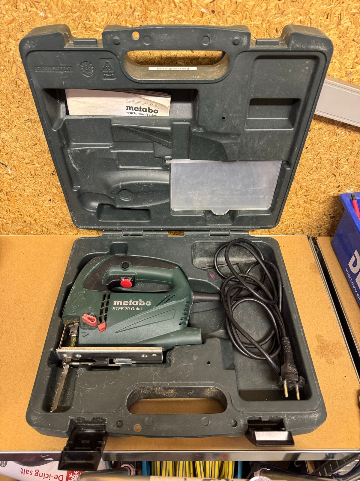 Metabo STEB 70 Quick Decoupeerzaag, Ophalen, Gebruikt, 600 tot 1200 watt, Decoupeerzaag