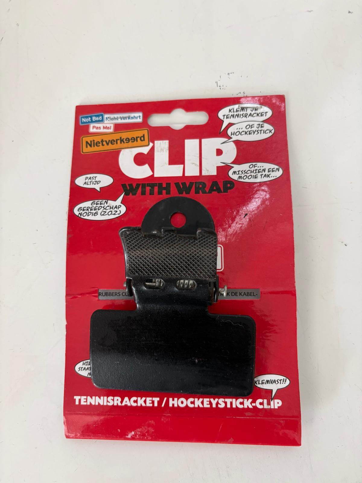 Hockeystickclip voor aan fiets als nieuw, Fietsen en Brommers, Ophalen of Verzenden, Zo goed als nieuw