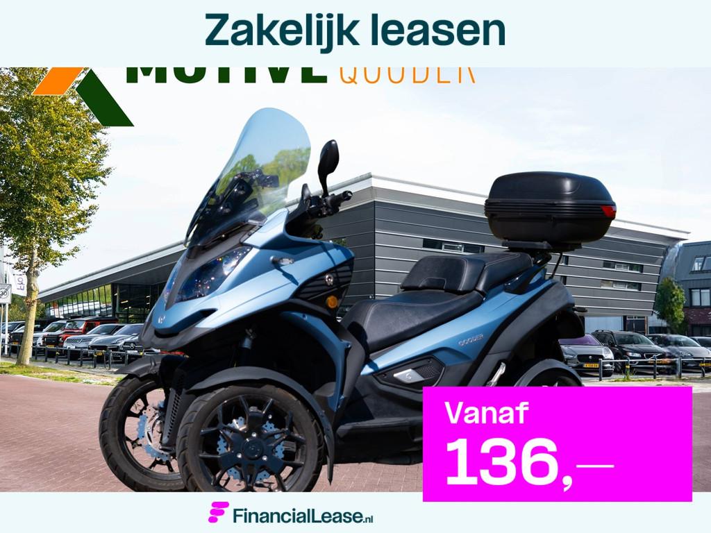 Qooder Quadro QV4 | Hoog windscherm | Navigatie | Topkoffer, Scooter, Bedrijf, 399 cc, Quadro
