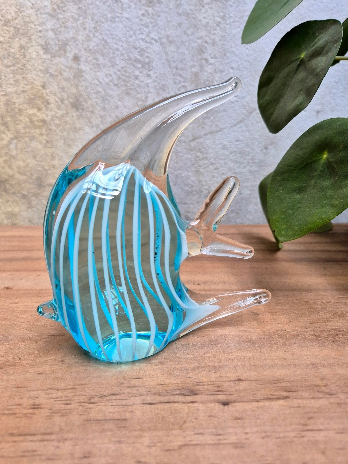 Vintage glazen vis / maanvis – Murano stijl, Ophalen of Verzenden