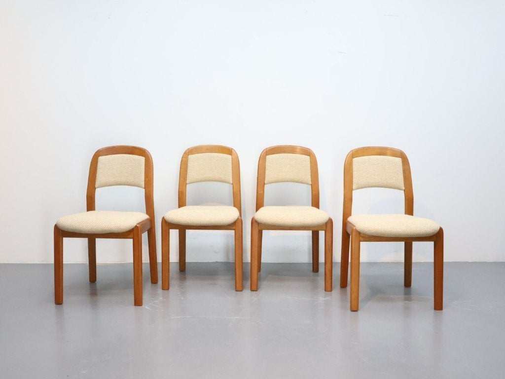 Vintage eetkamerstoelen Dyrlund Denmark teak, Ophalen, Hout, Gebruikt, Deens desugn Dyrlund jaren 70