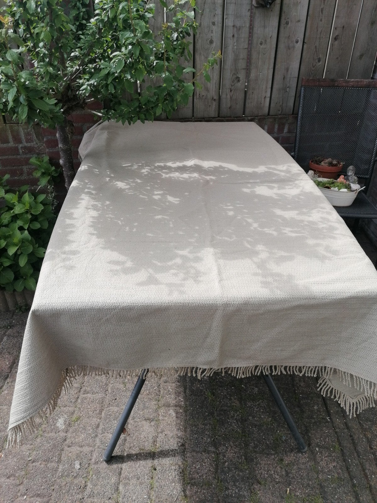Stroef buiten tafelkleed - Ideaal voor uw tuintafel, Geschikt voor buiten, 160 cm, Ophalen of Verzenden, Zo goed als nieuw