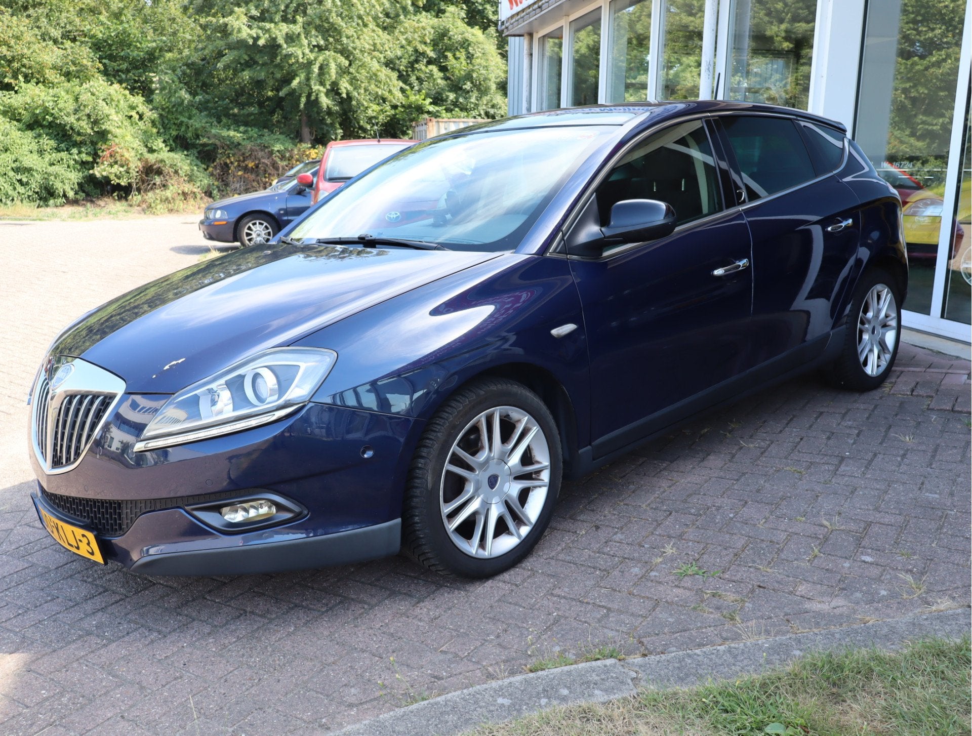 Lancia Delta 1.4-16V Oro Inruilkoopje! (bj 2009), Voorwielaandrijving, Gebruikt, 4 cilinders, Blauw