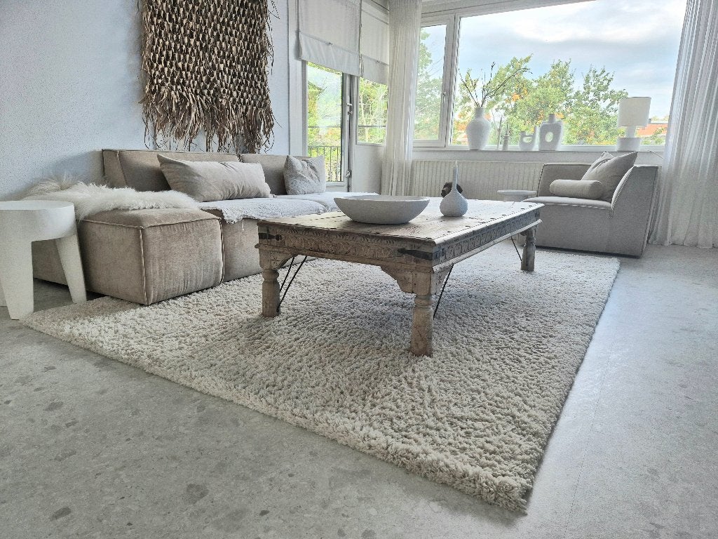 India Ibiza oude salontafel blank hout Loods 5 Loft VT Wonen, Ophalen, Sissy Boy Zara Riviera Maison lifestyle modern landelijk loft