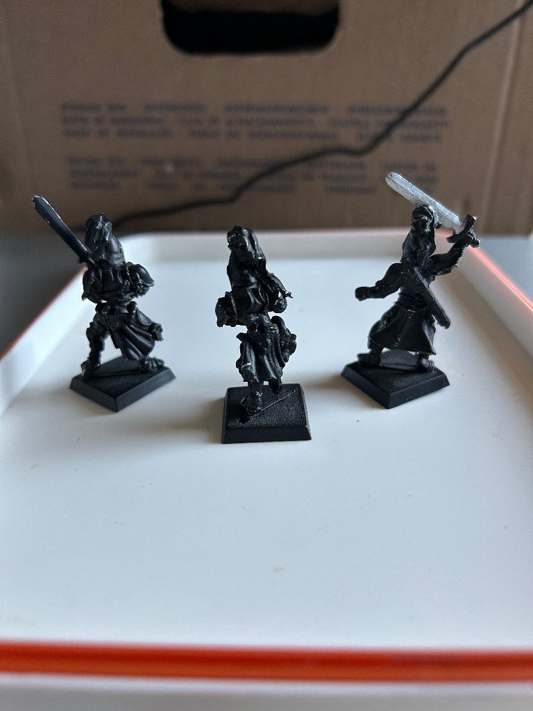 3 Human greatswords - DnD/Mordheim/WFB, Gebruikt, Figuurtje(s), Overige soorten, Ophalen of Verzenden
