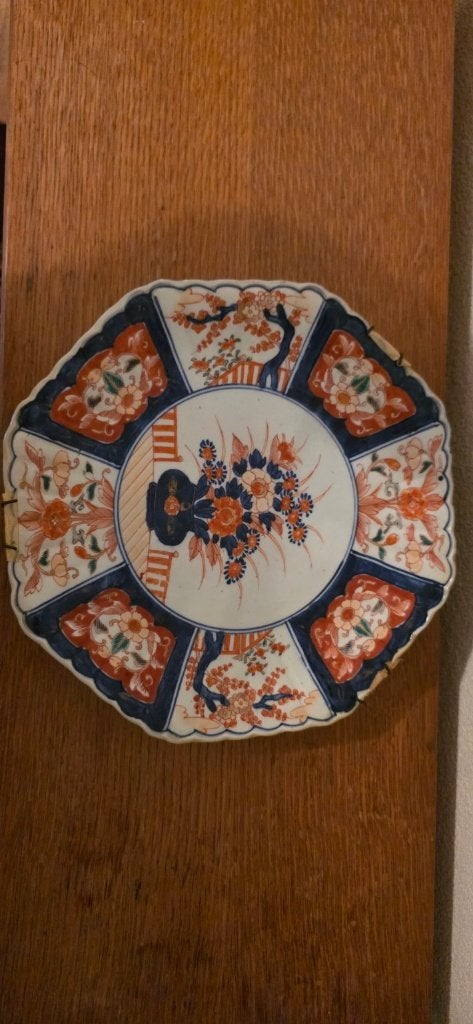 Antiek Japans Imari wandbord porselein 30 cm, Ophalen