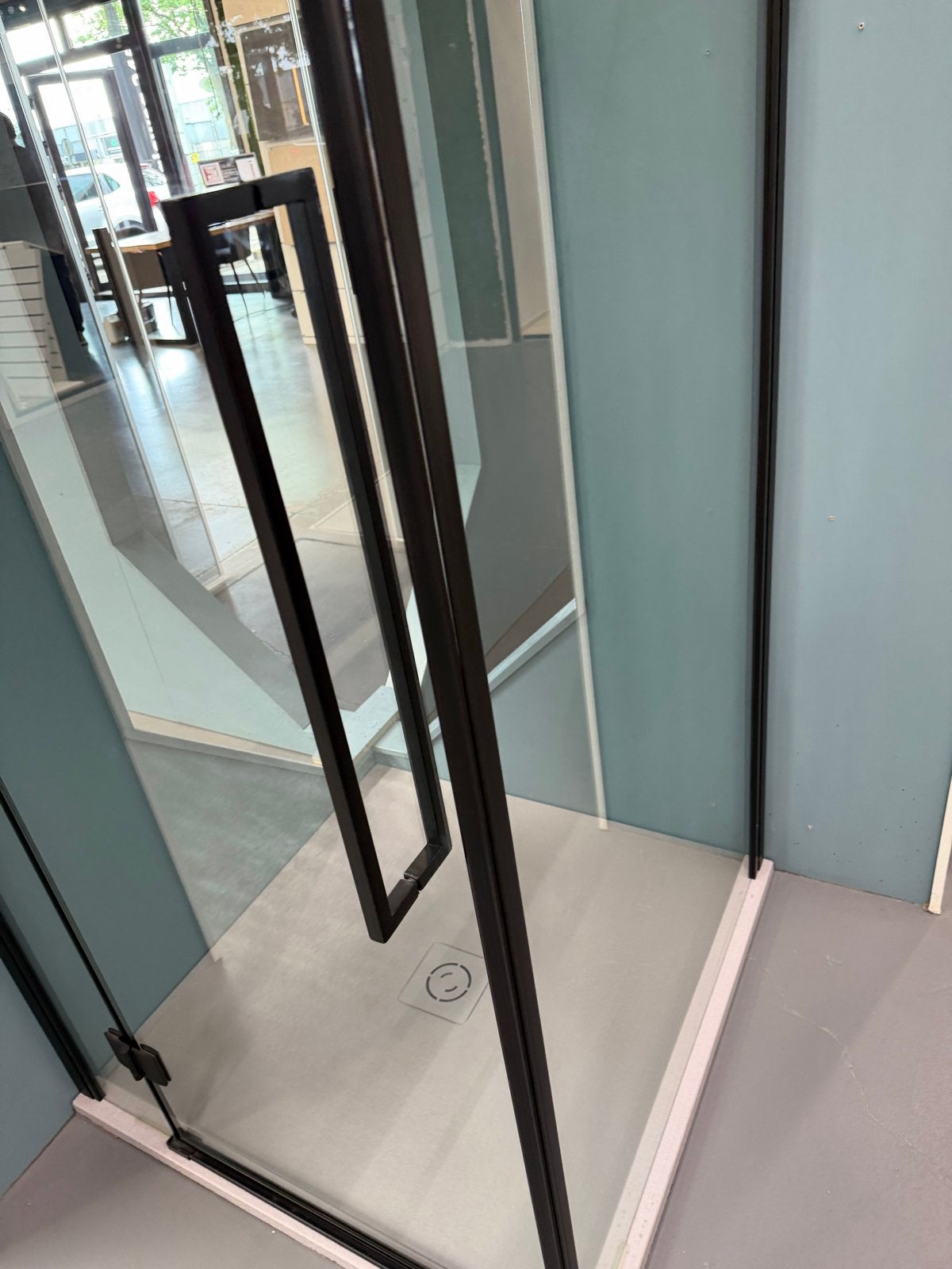 Douchecabine Rijn Nano Glas Showroommodel 90x90 Zwart Profie, Ophalen, Info@kinedo.nl, Kinedo, Nieuw