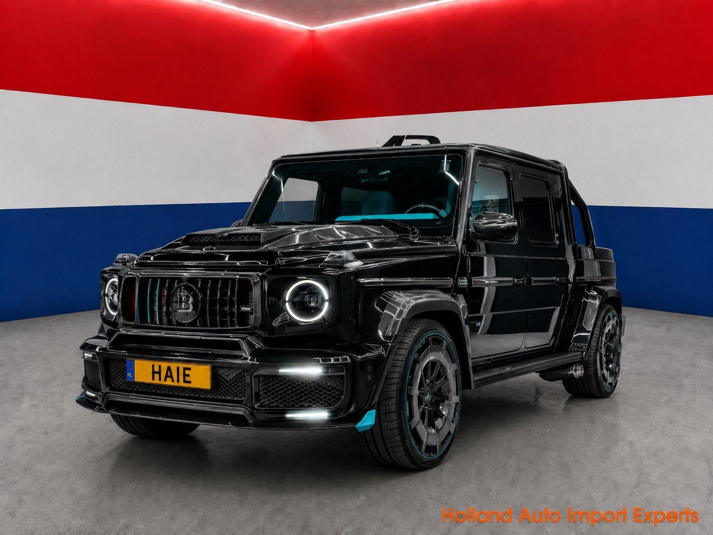 *** MERCEDES BENZ G63 AMG BRABUS P900 ROCKET ONE OF TEN ***, Auto's, Automaat, Zwart, Leder, Bedrijf