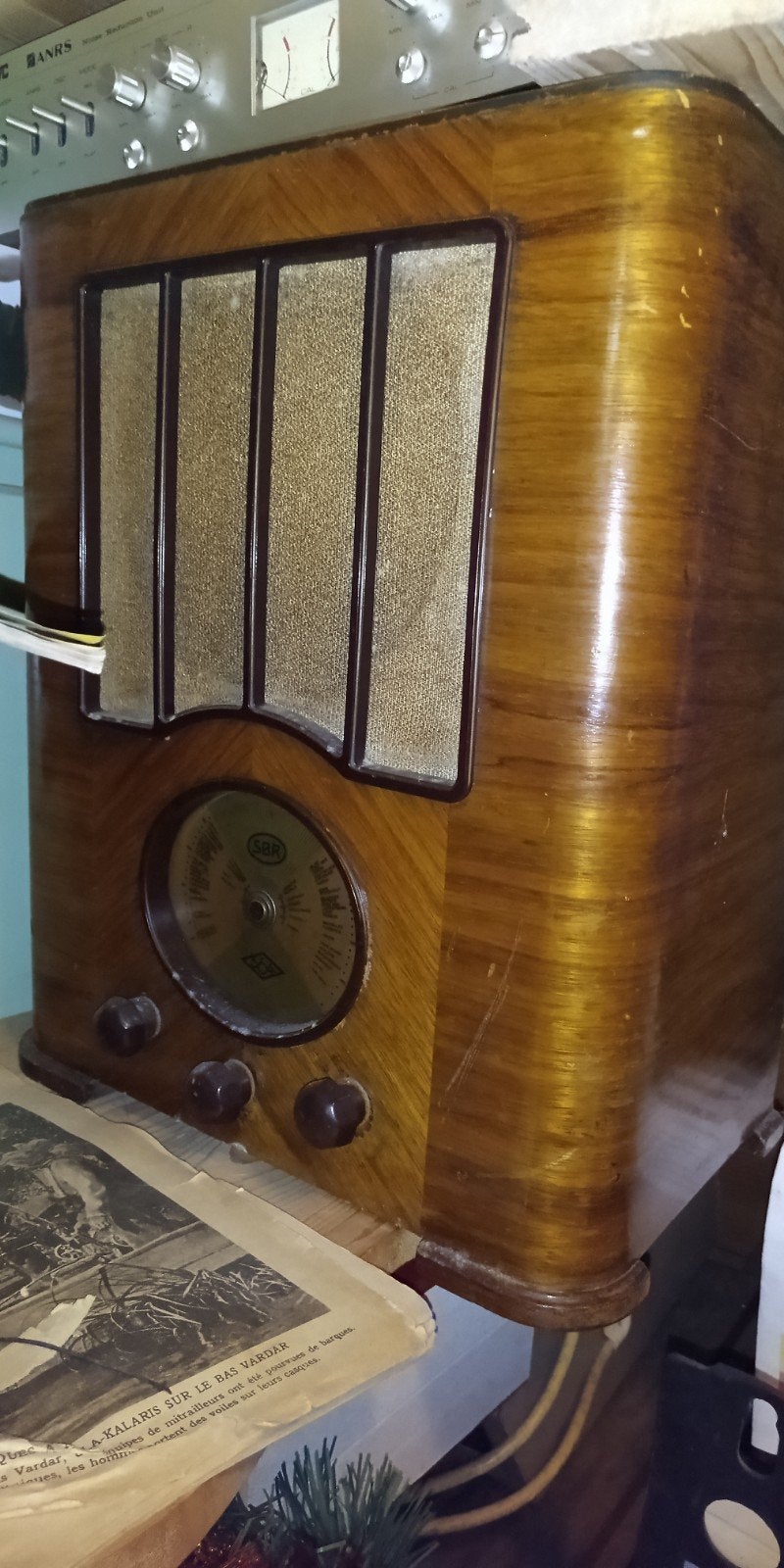 Antieke SBR Radio uit 1934 - Vintage Buizenradio, Ophalen of Verzenden