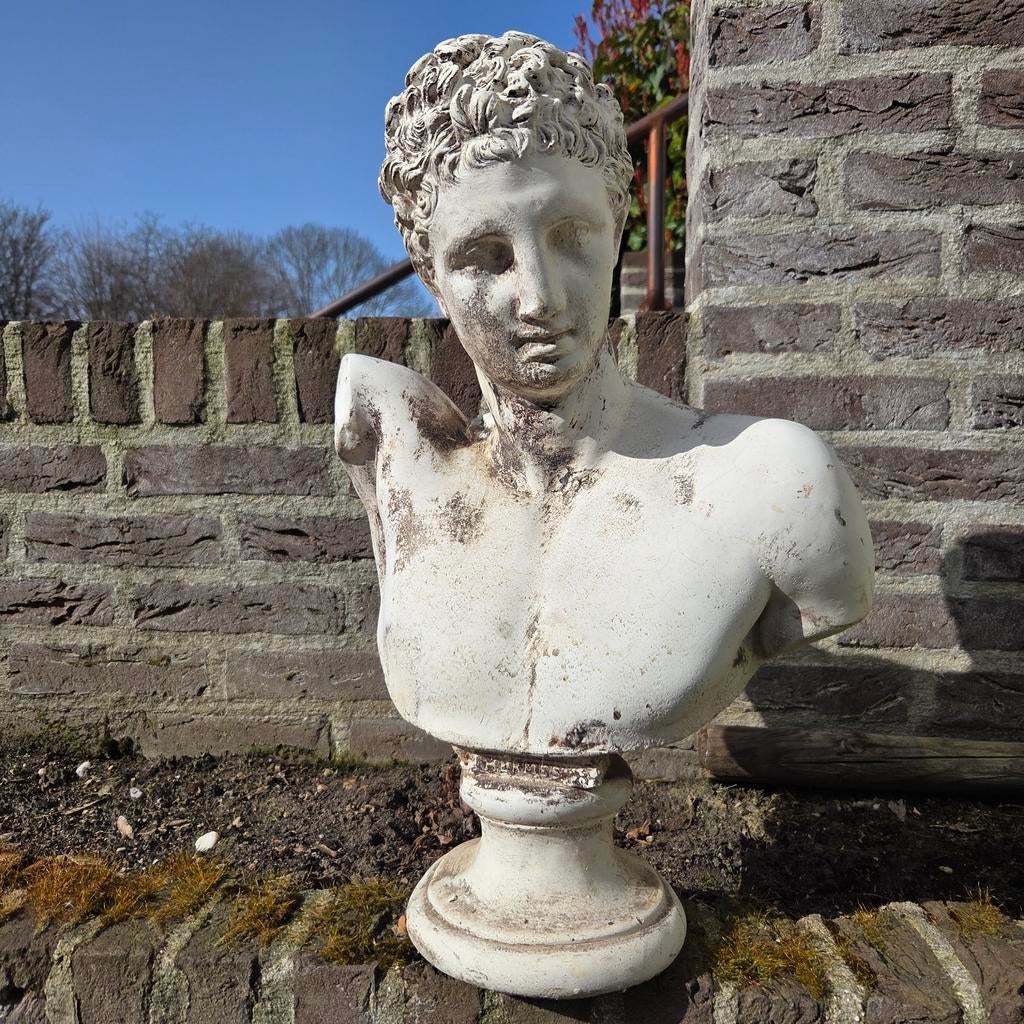 Antieke Hermes Buste - Klassieke Decoratie, Antiek en Kunst, Kunst | Beelden en Houtsnijwerken, Ophalen