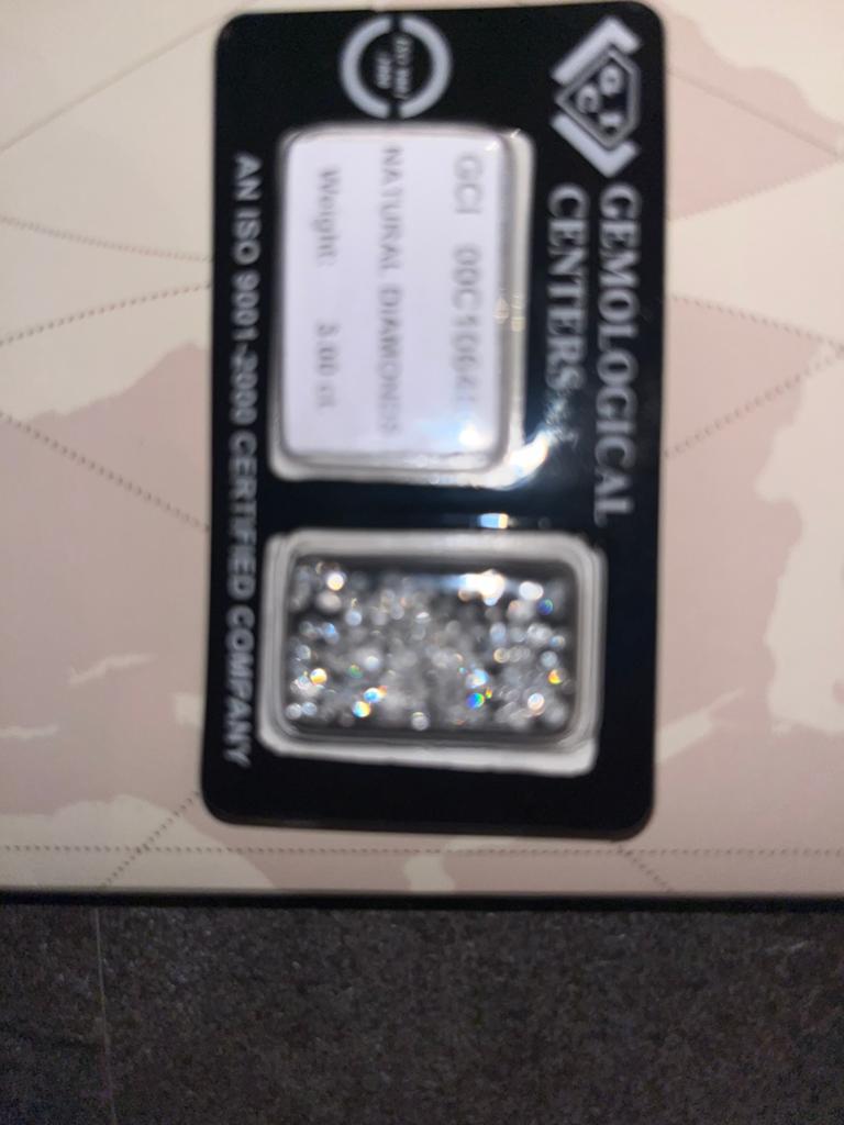 Natuurlijke diamanten 3.0ct gecertificeerd met certificaat, Ophalen of Verzenden, Nieuw