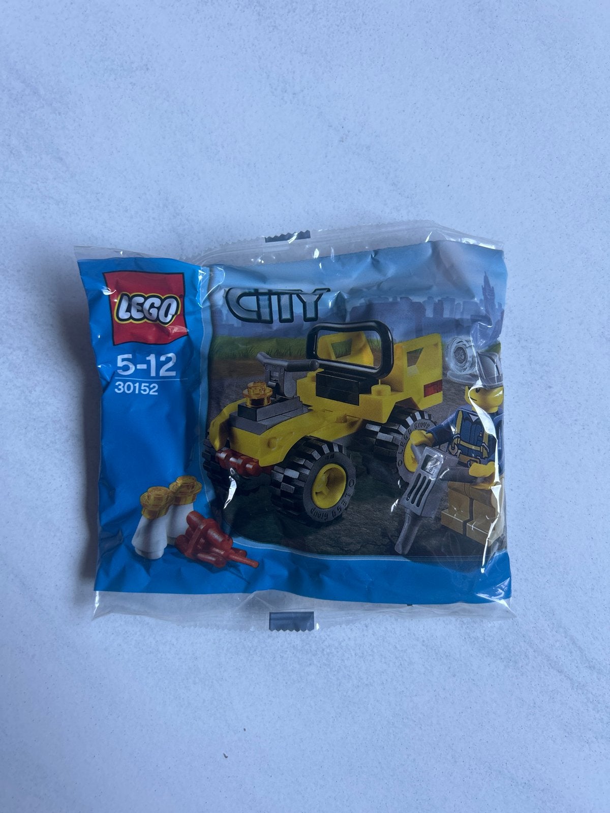 LEGO City 30152 Mijnwerker met Graafmachine Polybag, Ophalen, Nieuw, Overige merken