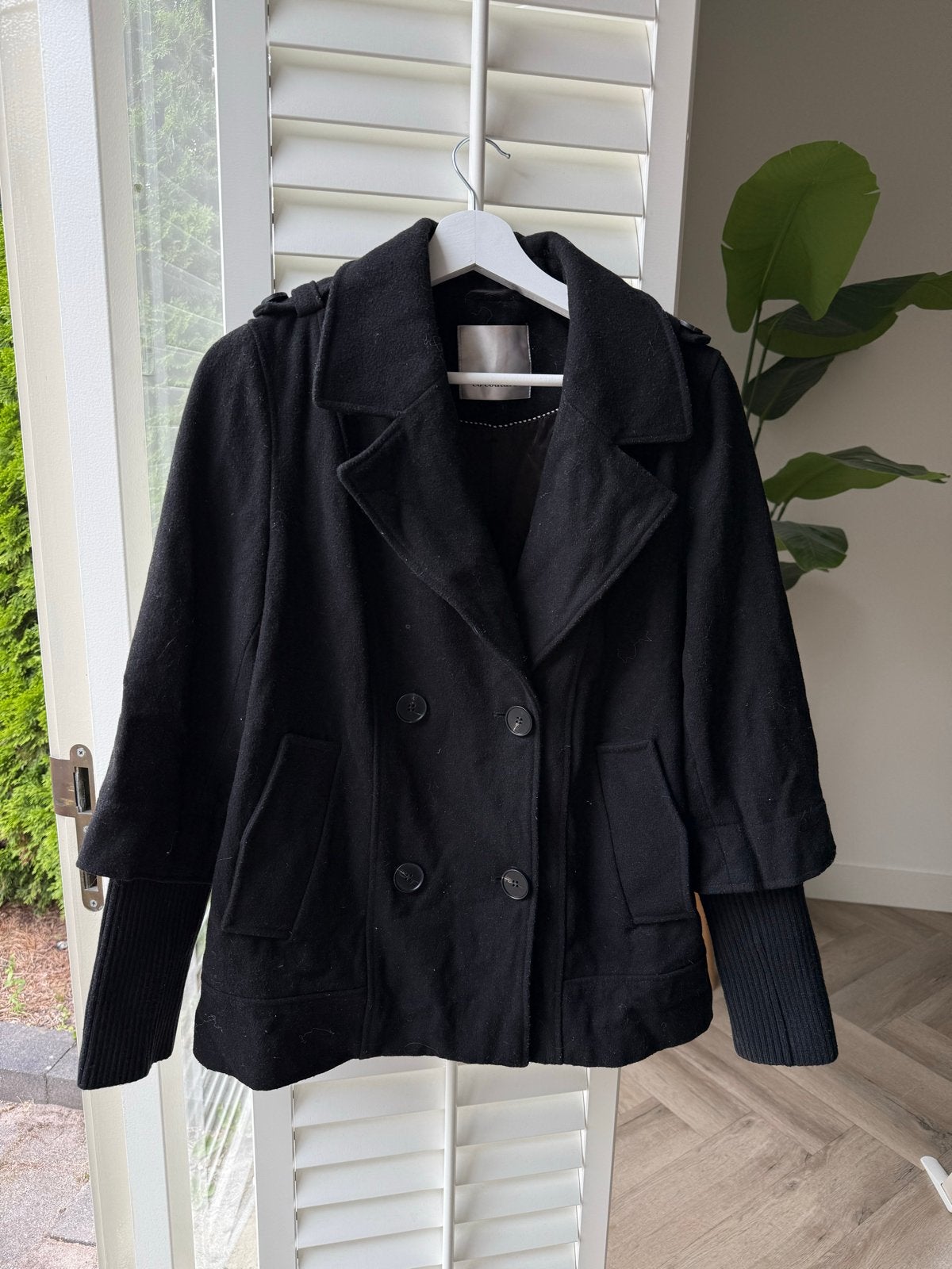 Co'Couture Zwart Wollen Jasje Maat S, Ophalen of Verzenden, Zo goed als nieuw, Maat 36 (S), Zwart
