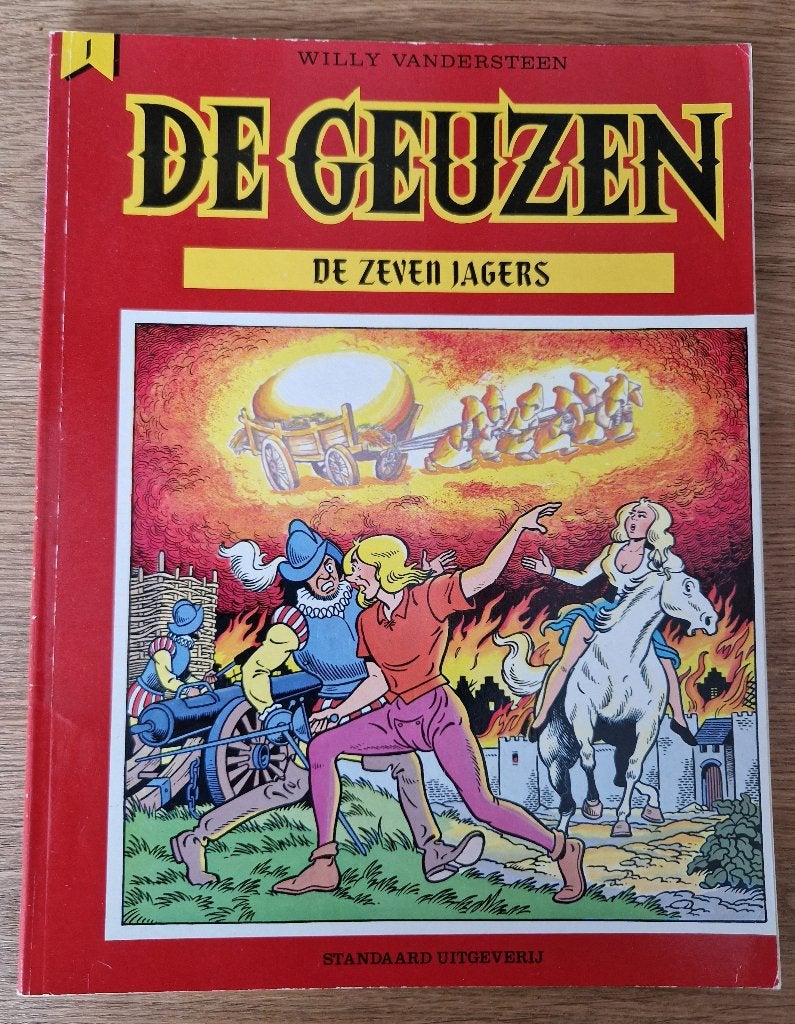 De Geuzen - De zeven jagers -1-1e dr(1985) Strip, Boeken, Eén stripboek, Ophalen of Verzenden, Zo goed als nieuw
