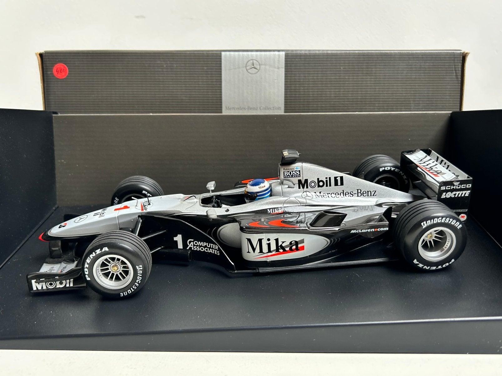 1:18 Minichamps McLaren Mercedes MP4-15 Mika Hakkinen 2000, Ophalen of Verzenden, Gebruikt, Auto, MiniChamps