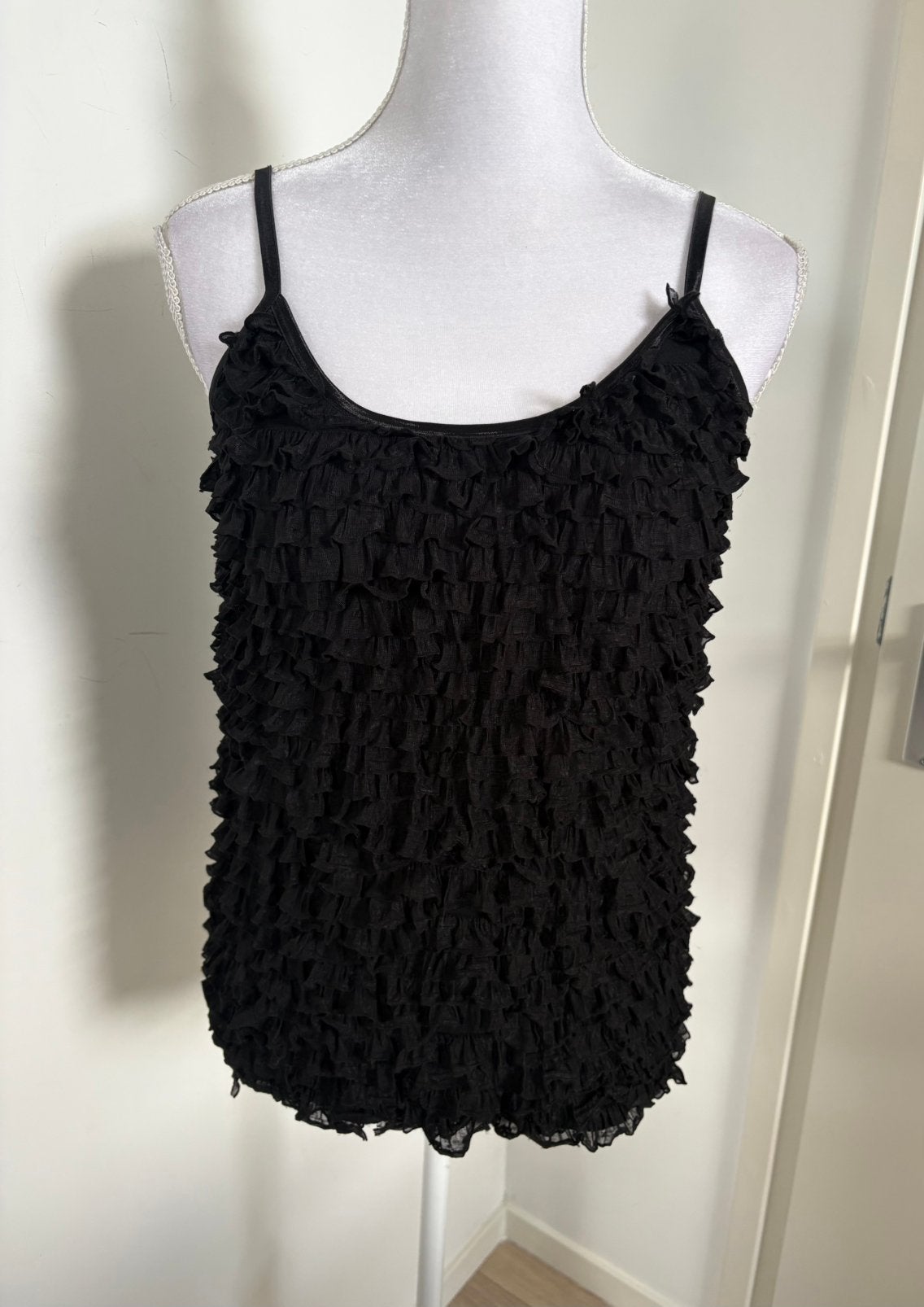 Zwarte Jeff Gallano top - maat 40/L, Kleding | Dames, Tops, Maat 38/40 (M), Zwart, Ophalen of Verzenden, Zo goed als nieuw