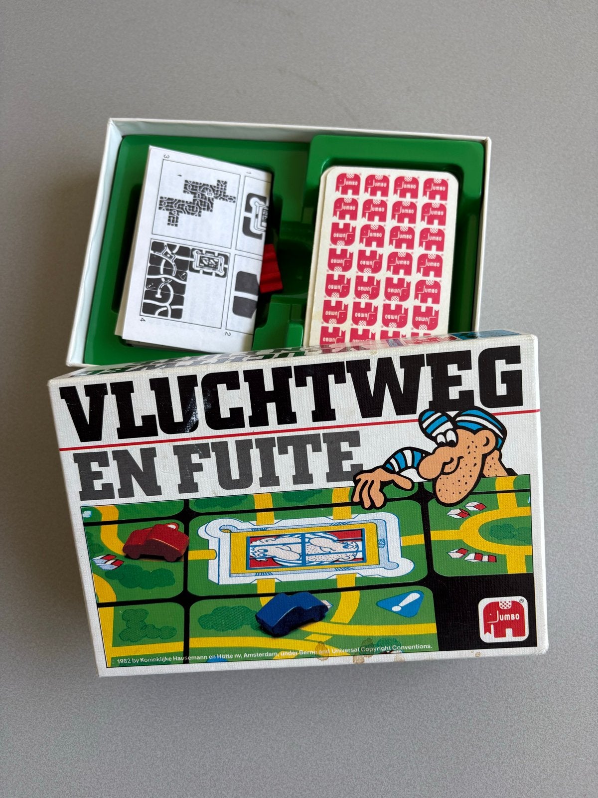 Vluchtweg en Fuite Jumbo bordspel, Drie of vier spelers, Ophalen of Verzenden, Gebruikt