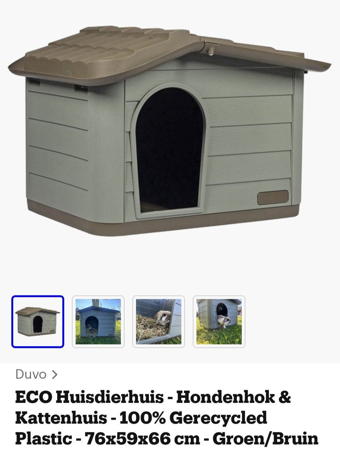 Dierenverblijf, hond, kat, konijn, Dieren en Toebehoren, Hondenhokken, Ophalen, Zo goed als nieuw, 110 cm of meer, Minder dan 65 cm