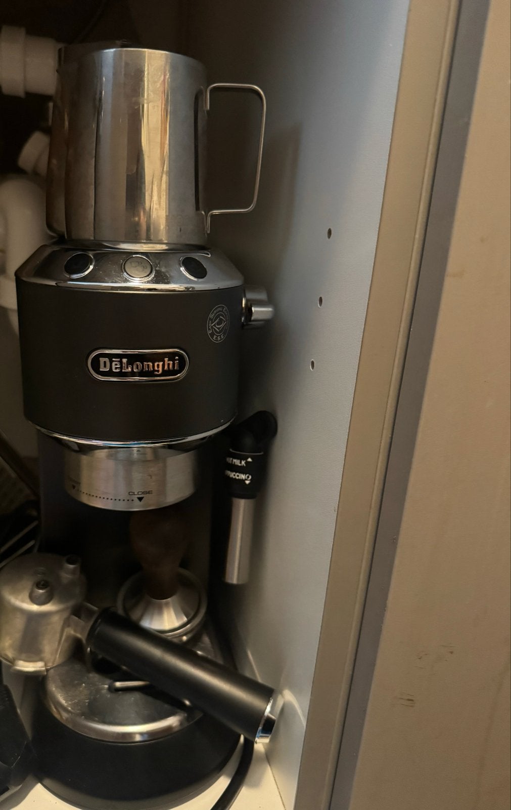 Complete De'Longhi Espresso Set: Dedica, Koffiemolen & Tampe, Witgoed en Apparatuur, Koffiezetapparaten, Gebruikt, Espresso apparaat