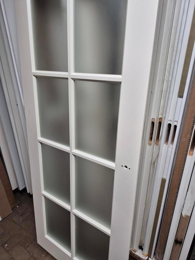 83x201,5cm binnendeur opdek links incl mat glas AANBIEDING!, Ophalen, ., Binnendeur, Nieuw