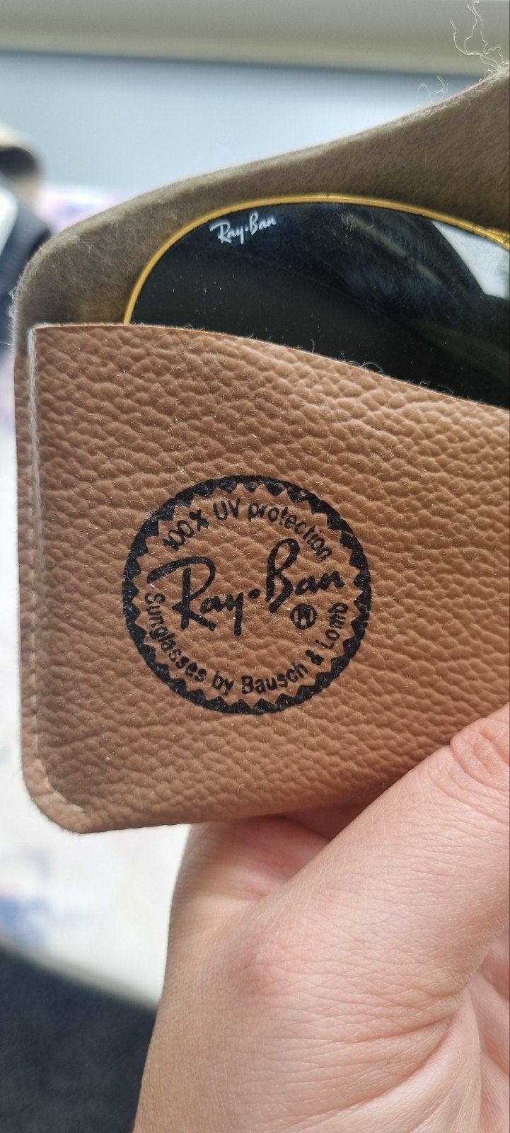 Ray-Ban zonnenbril goud kleurig, Zonnebril, Overige kleuren, Ophalen of Verzenden, Zo goed als nieuw