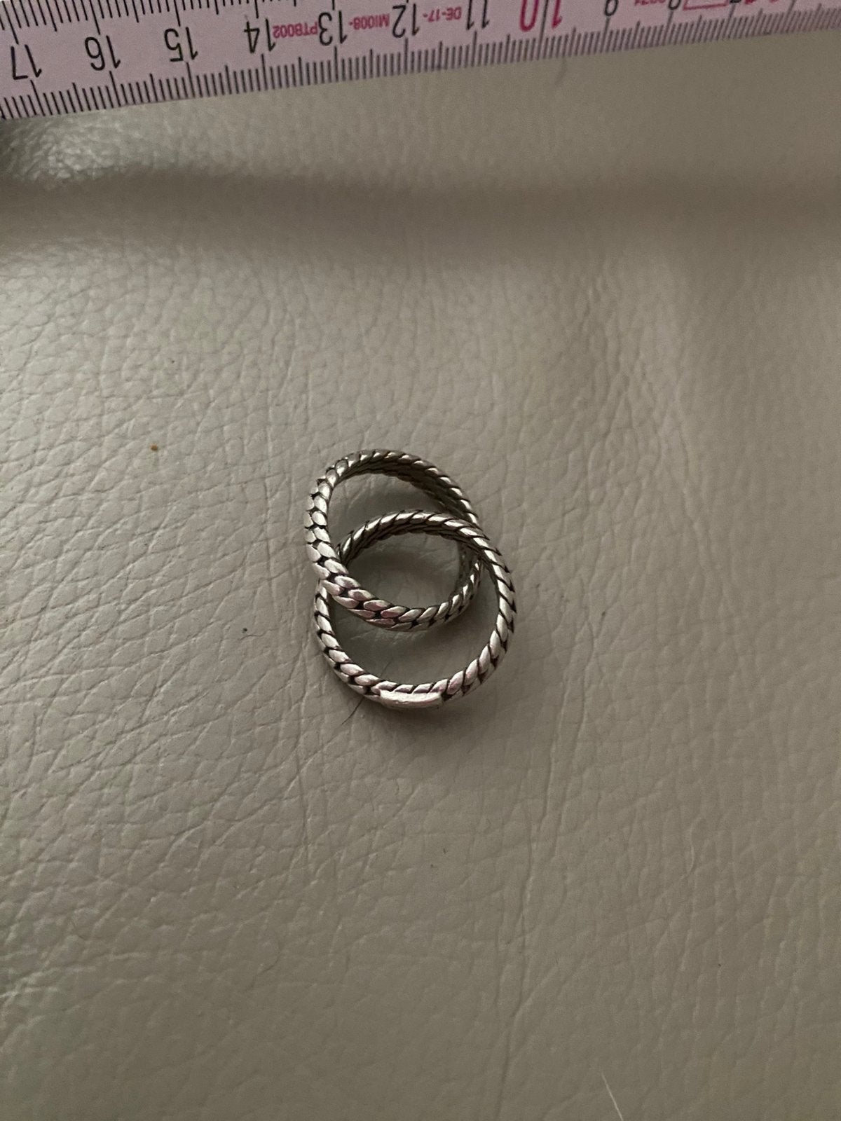 Buddha to buddha ring double ben maat 17, Ophalen of Verzenden, Zo goed als nieuw, Zilver