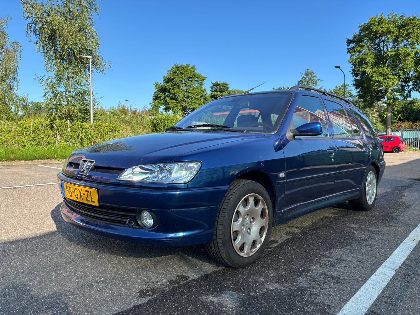 Peugeot 306 1.6 XR Break 1e Eig Station Airco 2001 Blauw NAP, Auto's, Voorwielaandrijving, Stof, Metallic lak, 4 cilinders