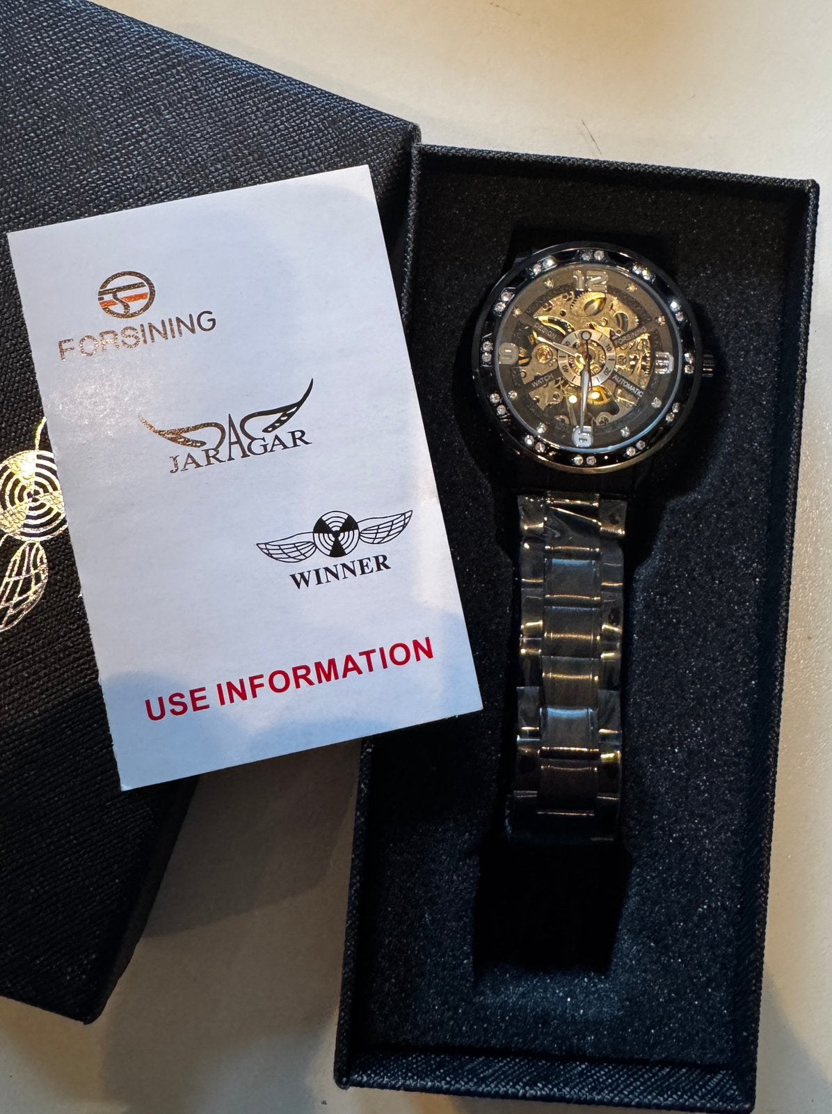 Forsining Winner Automatic skeleton horloge, Ophalen of Verzenden, Nieuw, Overige merken