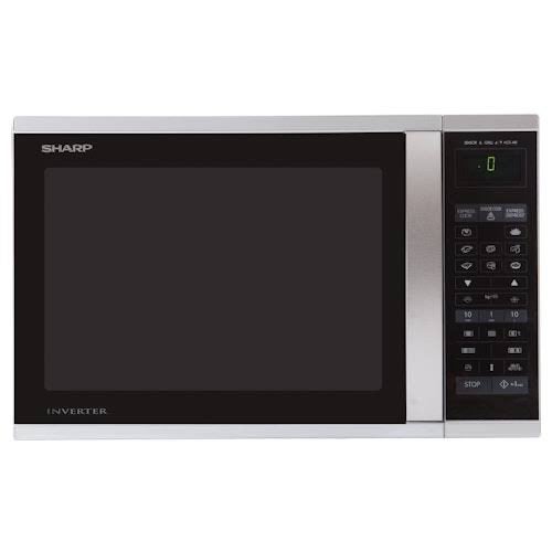 Sharp R971INW Zilver combi oven magnetron, Witgoed en Apparatuur, Ovens, Zo goed als nieuw, Vrijstaand, Combi-oven, Overige merken