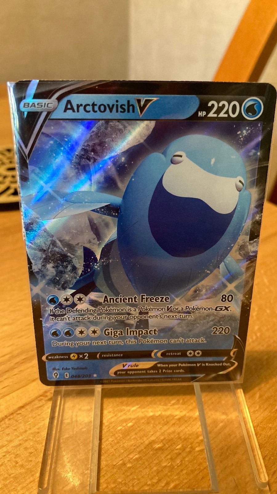 Pokemon Arctovish V 46/203 Evolving Skies 3,00 euro, Ophalen of Verzenden, Zo goed als nieuw