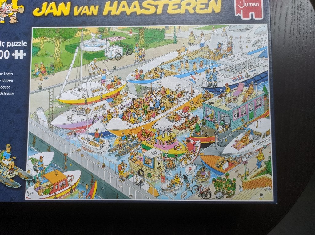 Jan van Haasteren: De Sluizen, Ophalen, 500 t/m 1500 stukjes, Zo goed als nieuw, Legpuzzel
