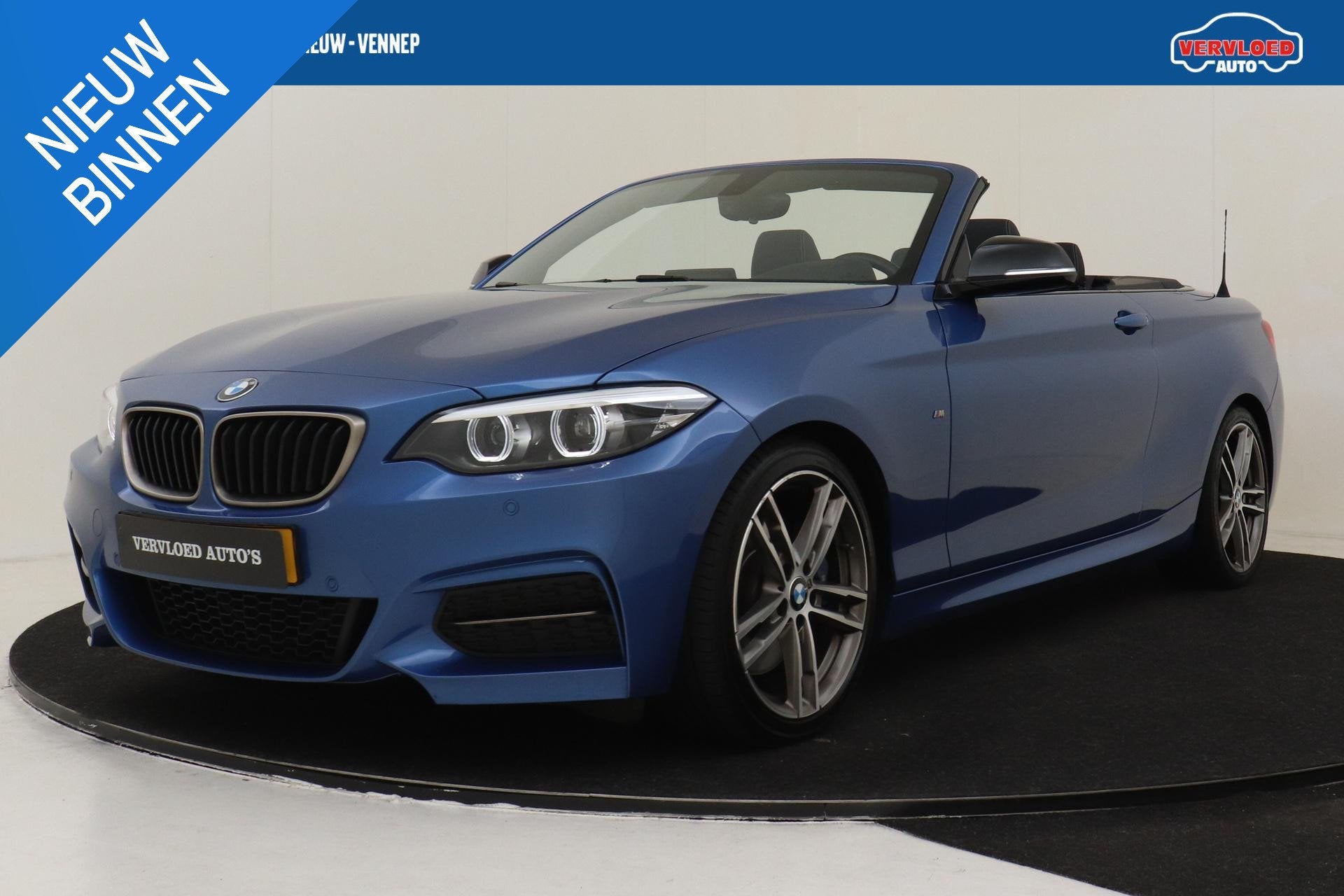 BMW 2-SERIE CABRIO M240I HIGH EXECUTIVE -LEDER|HIFI|PDC|CARB, Auto's, Achterwielaandrijving, Cabriolet, 340 pk, Leder