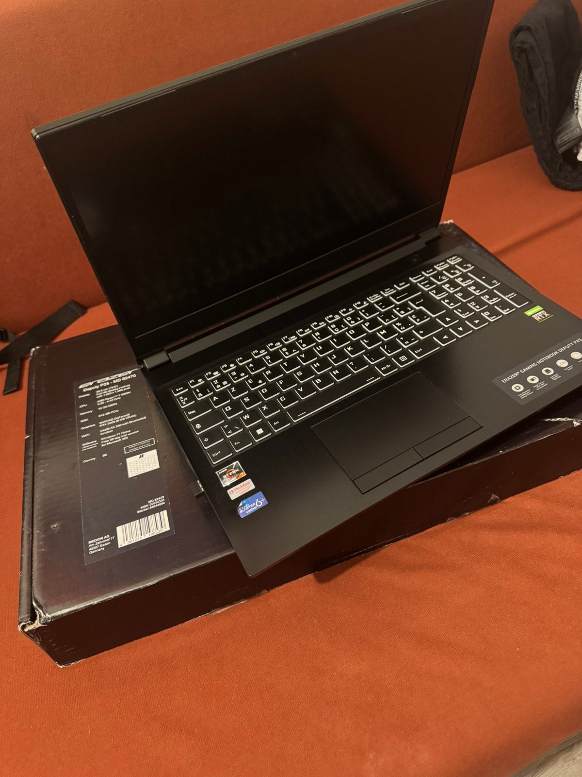 Medion Erazer Deputy P25 Gaming Laptop – RTX 3060 – Ryzen 7, Computers en Software, Ophalen, 15 inch, Zo goed als nieuw, Gaming