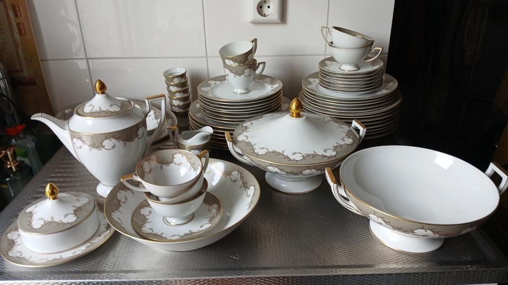 Prachtig Vintage Servies - Königlich pr. Tettau, Ophalen of Verzenden