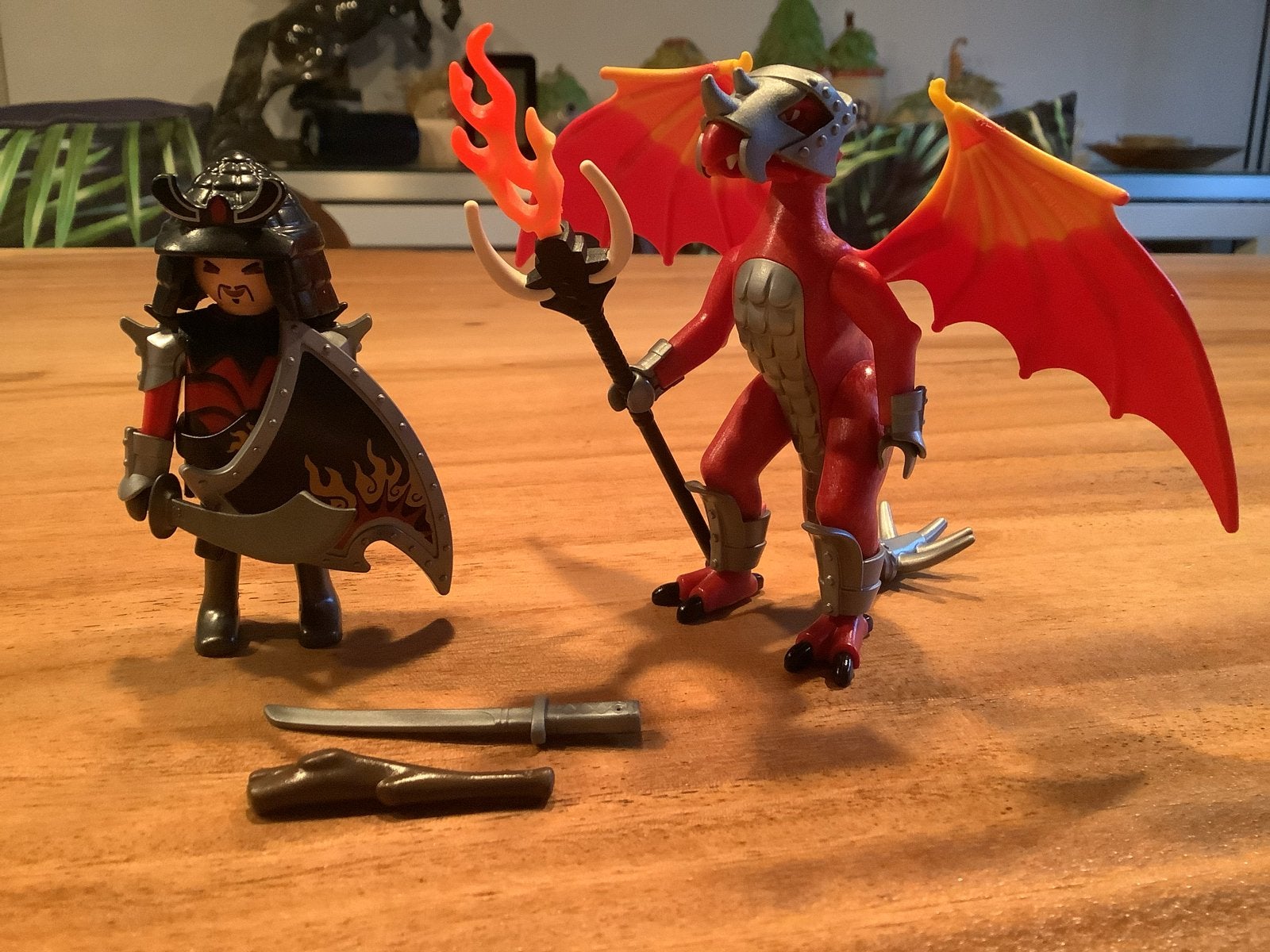 Playmobil Draak met Ridder - Fantasie Speelset, Kinderen en Baby's, Speelgoed | Playmobil, Ophalen of Verzenden, Zo goed als nieuw