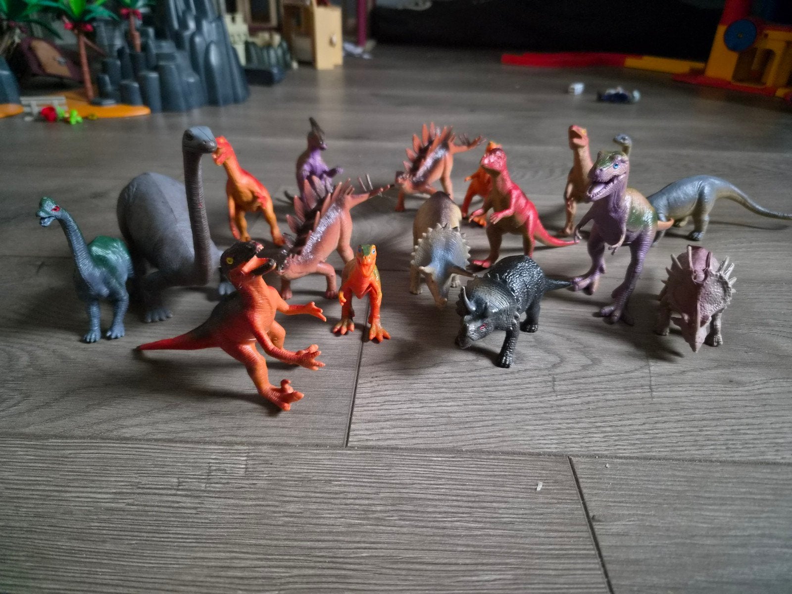Grote set dinosaurus speelgoedfiguren, Ophalen of Verzenden, Gebruikt, Jongen of Meisje