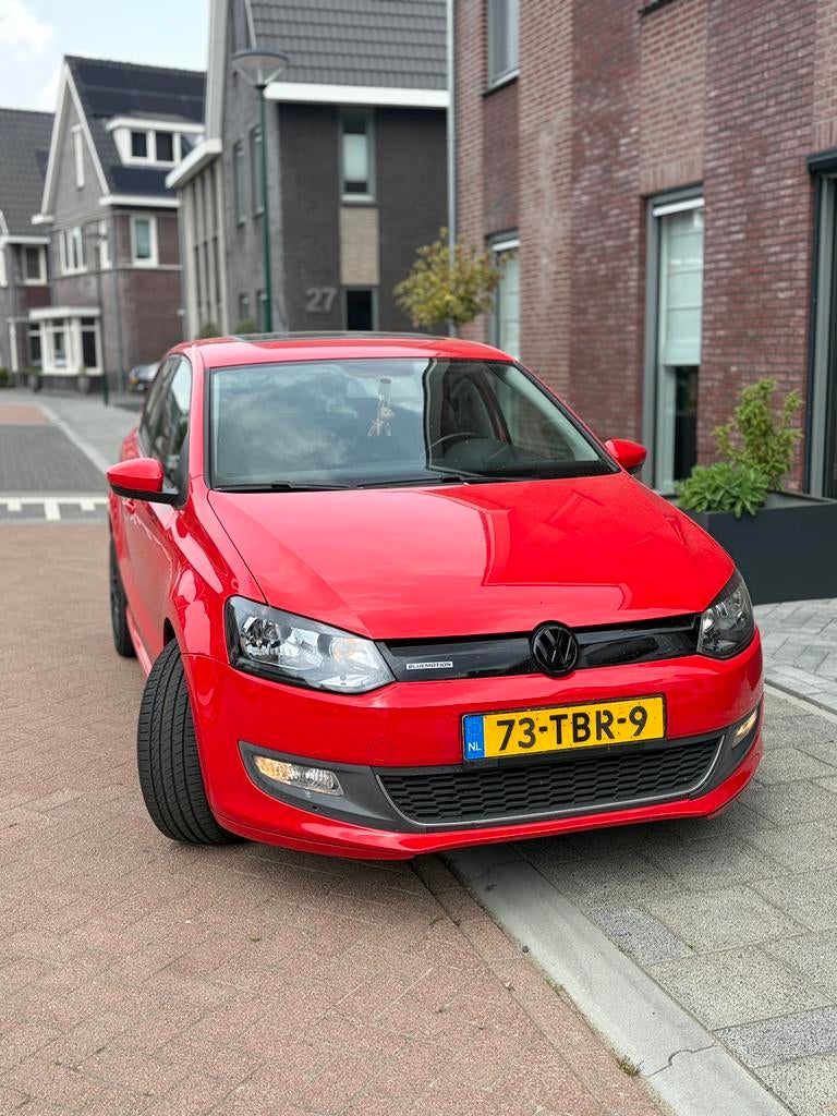 Volkswagen Polo 1.2 TDI 55KW BM 2012 Rood, Auto's, Voorwielaandrijving, Stof, 74 pk, 1199 cc