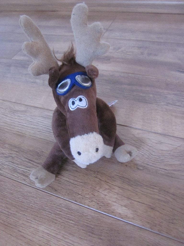 Kinder Ferrero bruin pluche handpop poppenkastpop rendier, Paard, Overige karakters, Nieuw, Ophalen of Verzenden