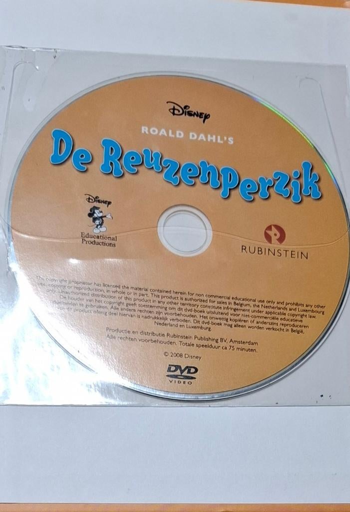 Roald Dahl's De reuzenperzik Disney eigenwijs Dvd, Alle leeftijden, Ophalen of Verzenden, Gebruikt