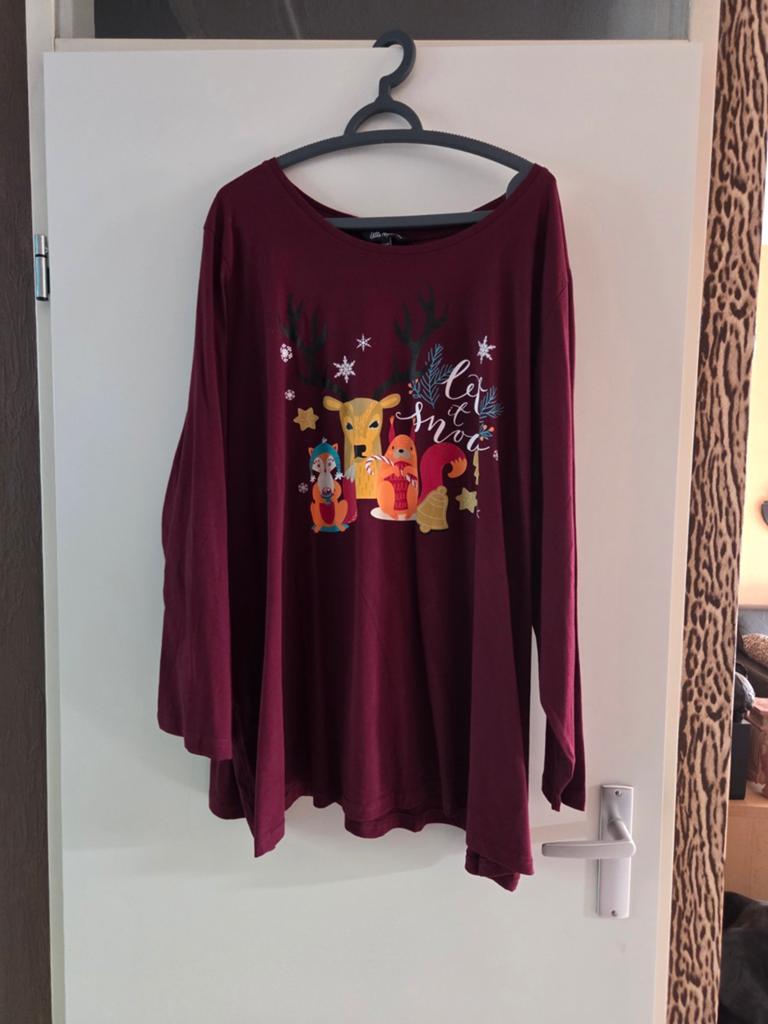 Ulla Popken Kerstshirt Maat 62/64 - Let it Snow, Kleding | Dames, T-shirts, Maat 46/48 (XL) of groter, Ulla Popken, Ophalen of Verzenden