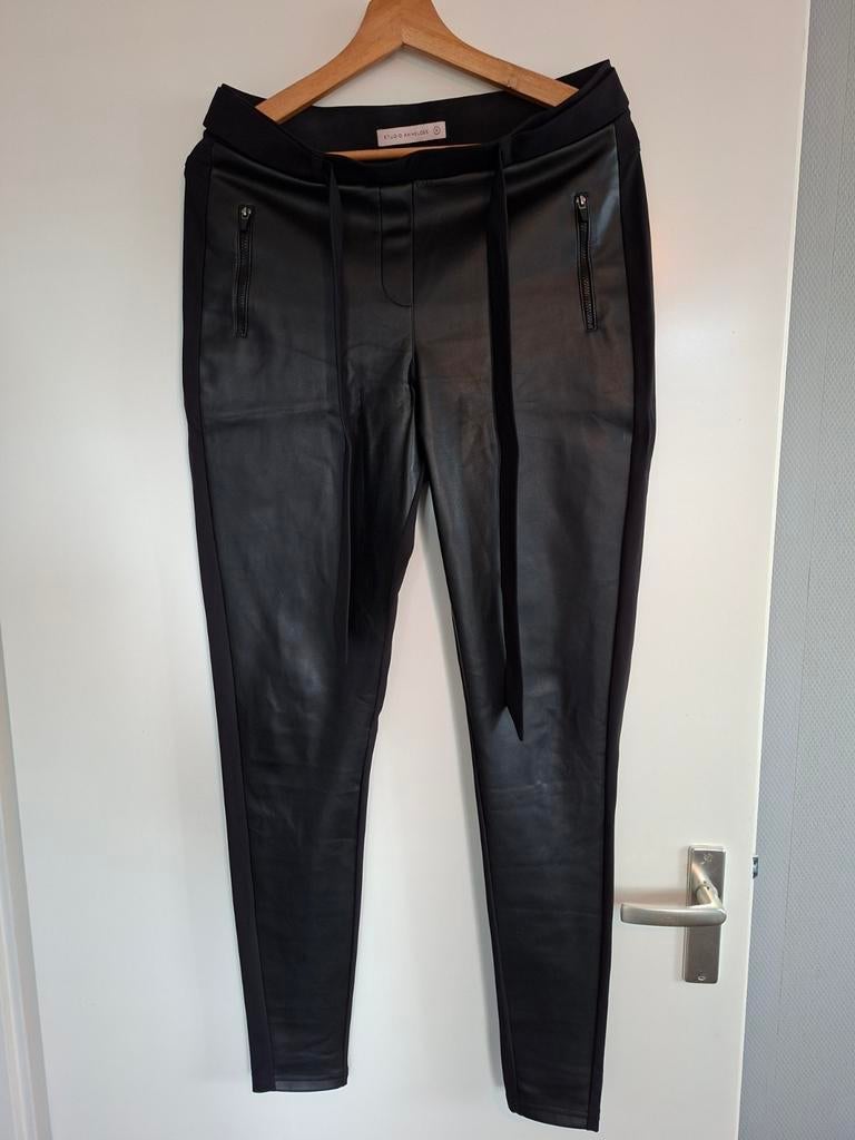 Studio anneloes margot leather trouser maat M, Ophalen of Verzenden, Zo goed als nieuw