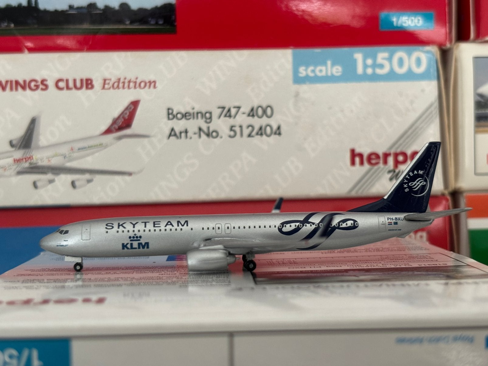 Herpa Wings KLM Boeing 737-900ER 1/500, Ophalen of Verzenden, Zo goed als nieuw, Schaalmodel