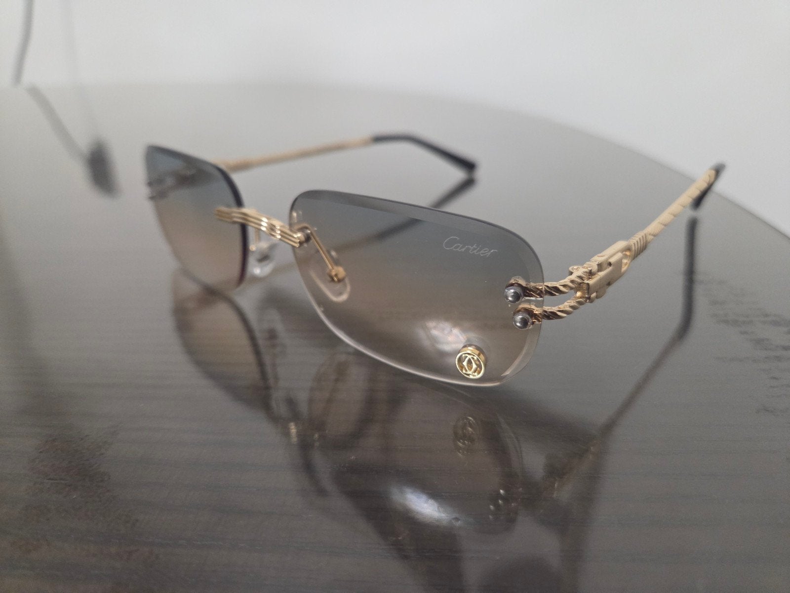 Cartier Zonnebril - Zo goed als nieuw, Overige merken, Zonnebril, Bruin, Ophalen of Verzenden