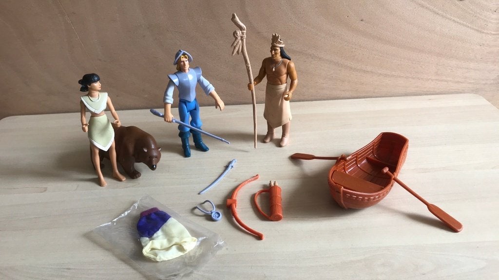 Pocahontas setje figuurtjes Pokahontas, Ophalen of Verzenden, Zo goed als nieuw