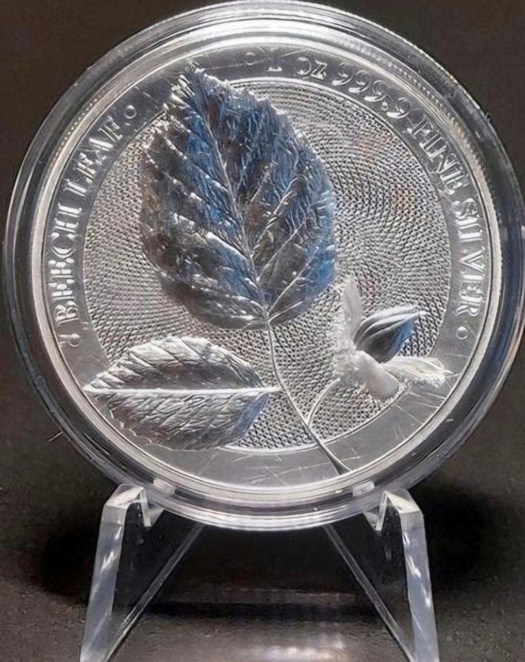1 oz Zilveren Munt - Germania Beech Leaf 2023, Postzegels en Munten, Verzenden