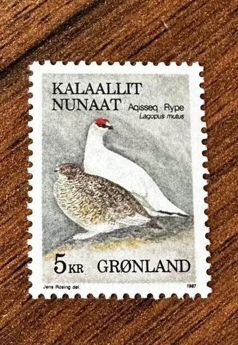 Groenland 1987 Vogels Postfris - Rype (Moerassneeuwhoen), Ophalen of Verzenden, Denemarken, Postfris