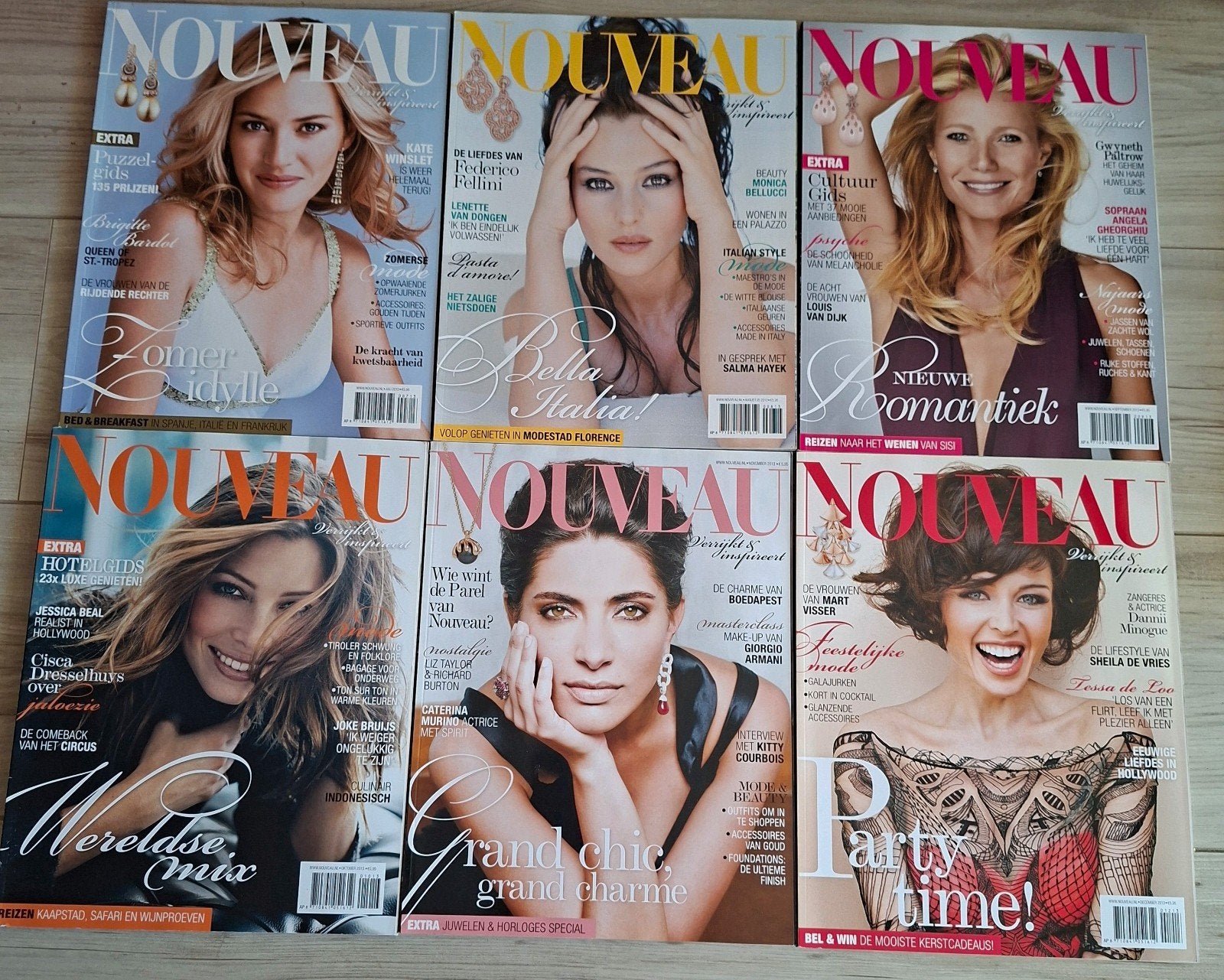 Tijdschrift Nouveau Jaargang 2013 - 12 nummers, Ophalen of Verzenden, Gelezen, Glossy