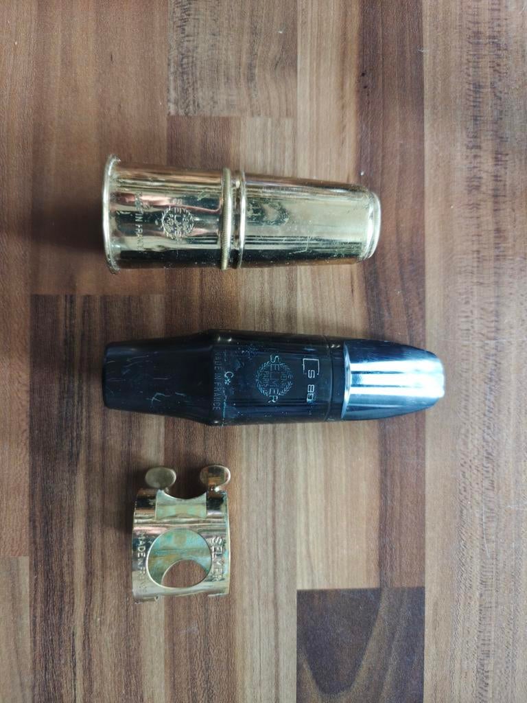 Selmer SA80 C* Tenor Sax Mondstuk met Rietbinder en Kap, Ophalen of Verzenden