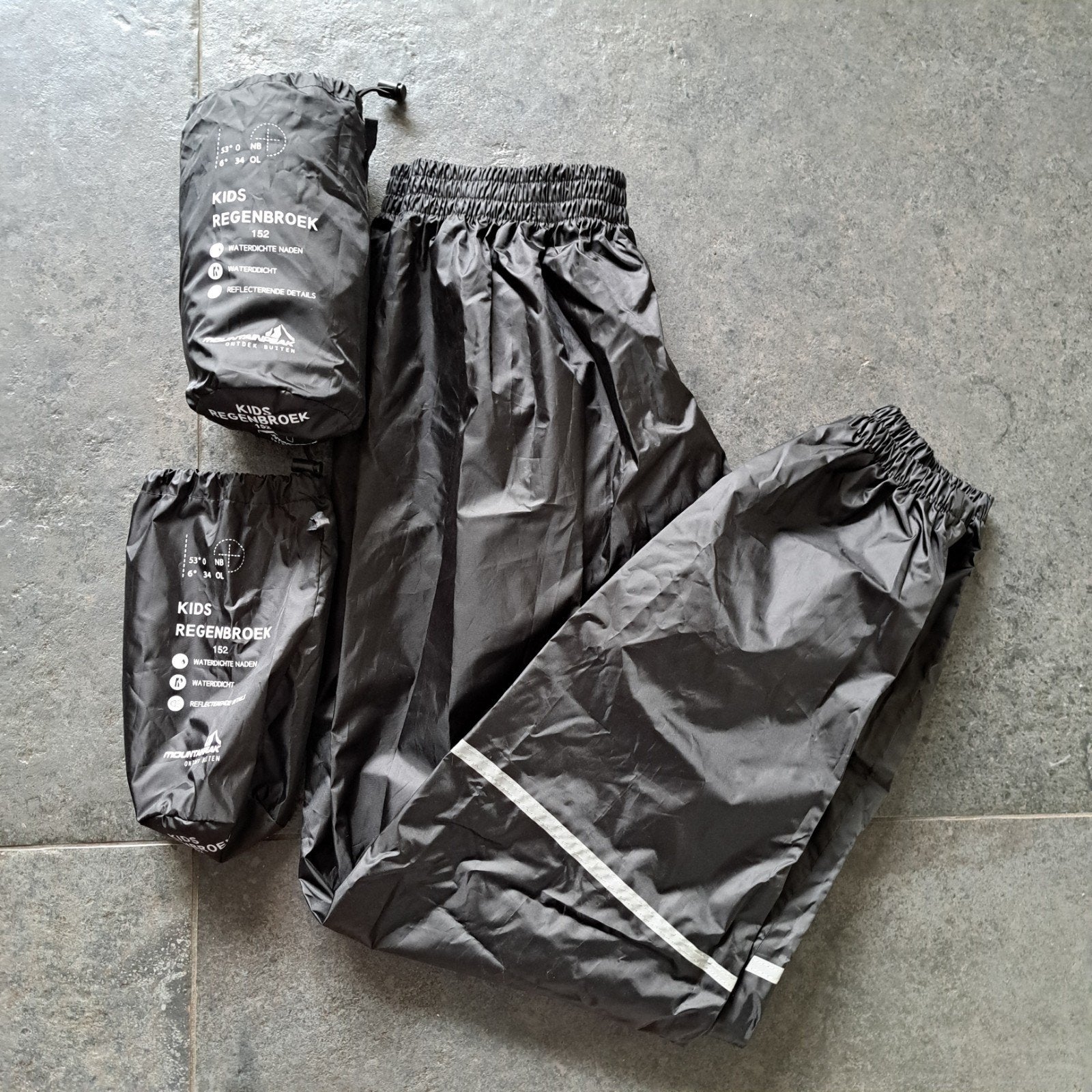 2 stuks Mountain Peak Kids Regenbroek - Maat 152, Ophalen of Verzenden, Nieuw